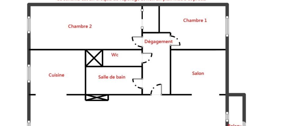Apartment 4 rooms of 65 m² in Nanterre (92000)