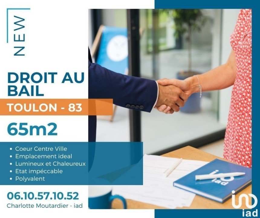 Right to lease of 65 m² in Toulon (83000)