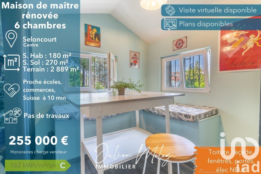 Maison 8 pièces de 180 m² à Seloncourt (25230)