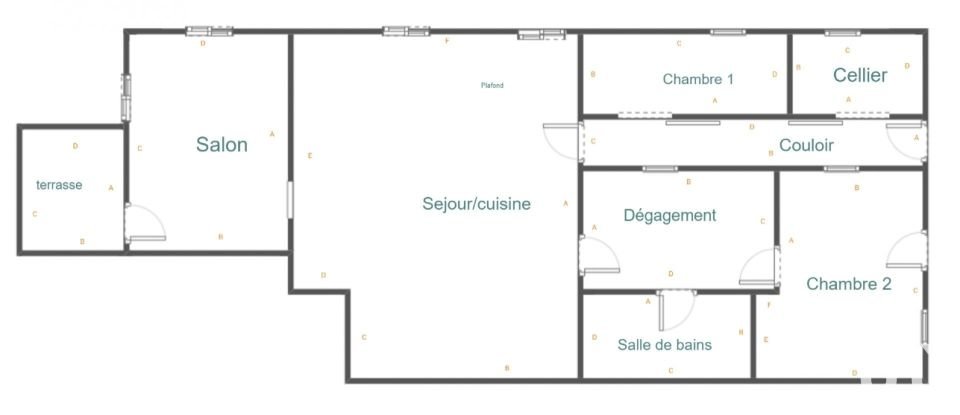House 6 rooms of 167 m² in Sainte-Marie (97230)