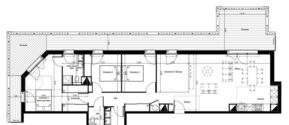 Appartement 5 pièces de 111 m² à Gujan-Mestras (33470)