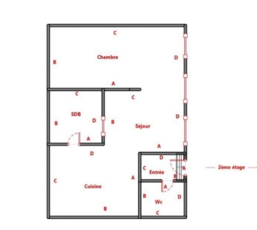 Appartement 1 pièce de 57 m² à Chambéry (73000)