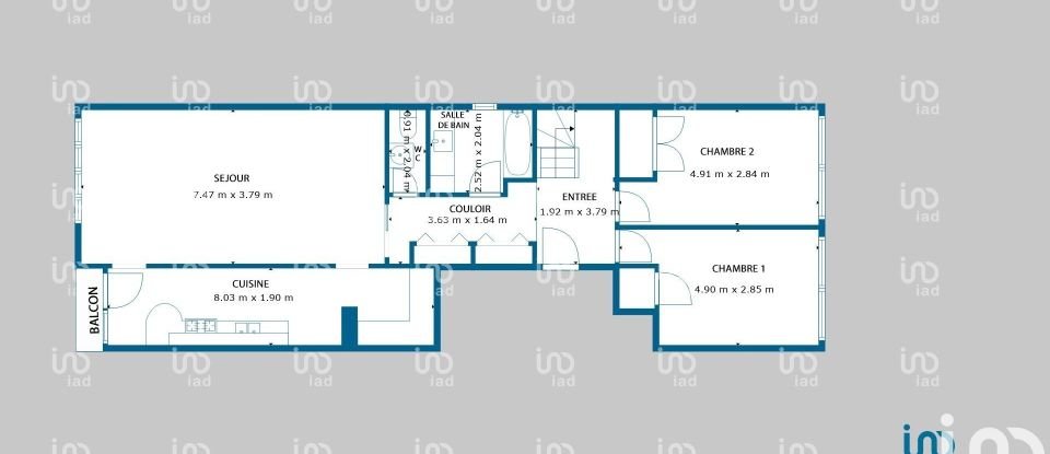 Apartment 4 rooms of 111 m² in Colombes (92700)