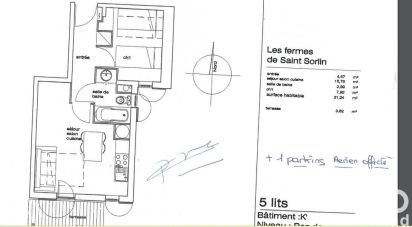 Appartement 2 pièces de 31 m² à Saint-Sorlin-d'Arves (73530)
