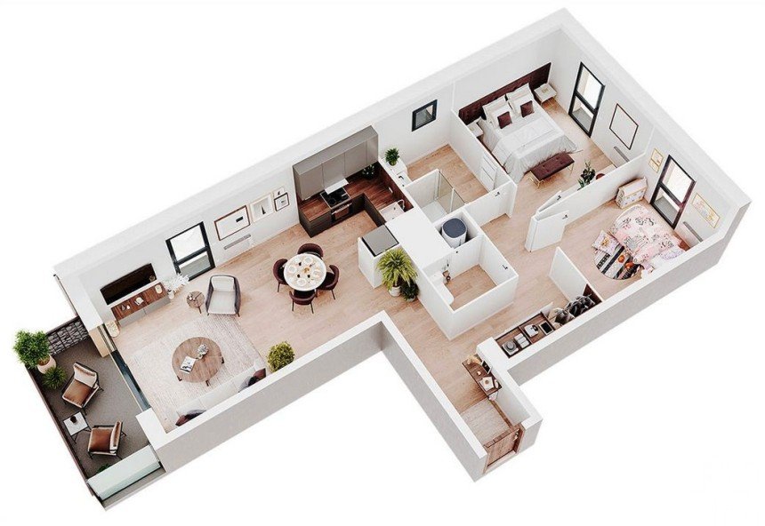 Appartement 3 pièces de 60 m² à Carpiquet (14650)