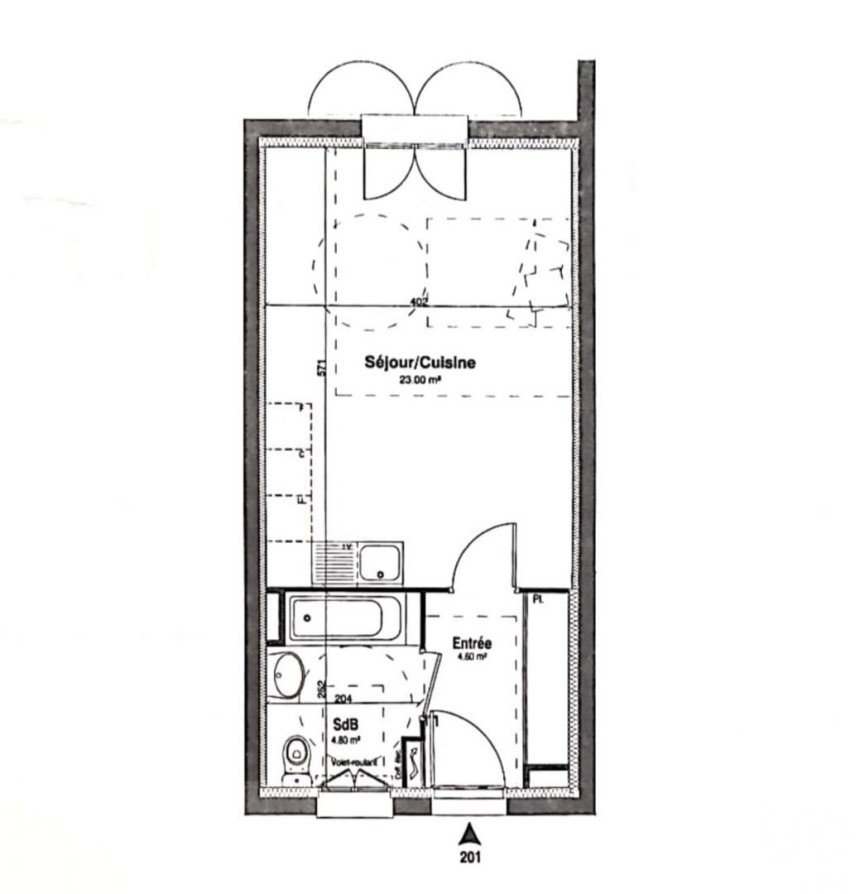 Appartement 1 pièce de 32 m² à Villabé (91100)
