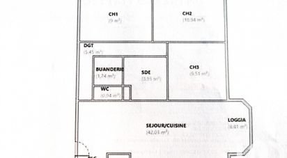 Appartement 4 pièces de 84 m² à Vitrolles (13127)