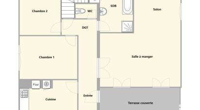 Maison 4 pièces de 82 m² à Souain-Perthes-lès-Hurlus (51600)