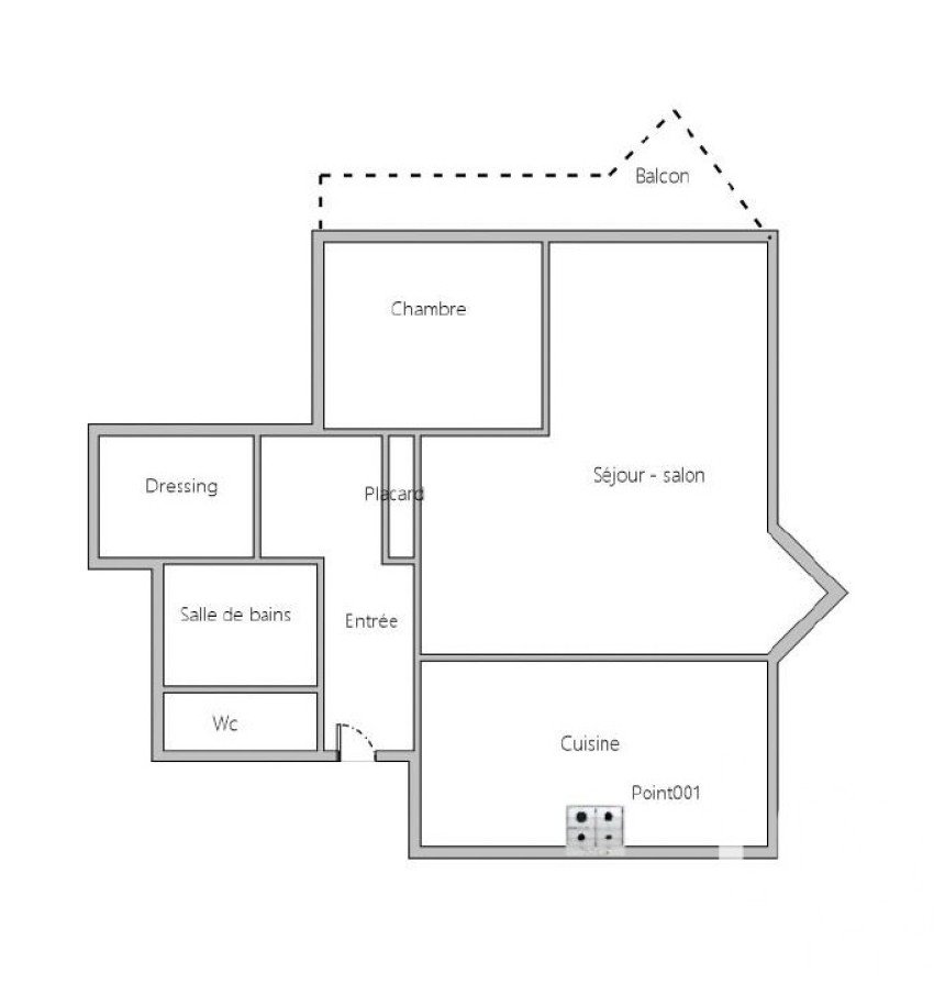 Appartement 3 pièces de 57 m² à Grigny (91350)