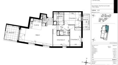 Appartement 4 pièces de 86 m² à Meaux (77100)