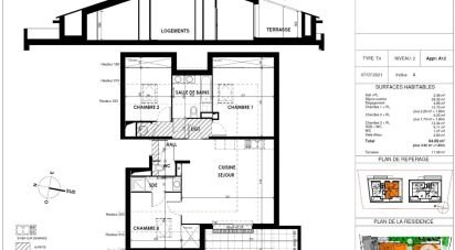 Appartement 4 pièces de 84 m² à Cogolin (83310)