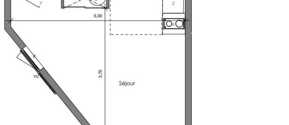 Appartement 1 pièce de 24 m² à Le Tampon (97430)