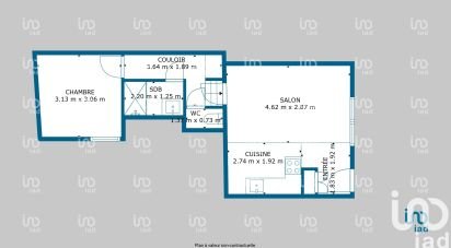 Apartment 2 rooms of 38 m² in Évreux (27000)