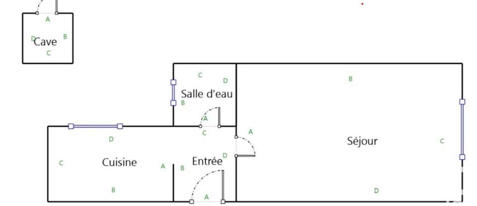 Studio 1 room of 22 m² in Saint-Denis (93200)