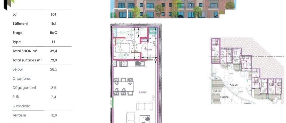 Appartement 1 pièce de 39 m² à Propriano (20110)