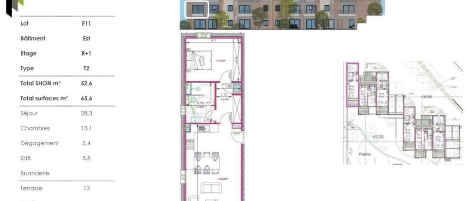 Appartement 2 pièces de 53 m² à Propriano (20110)