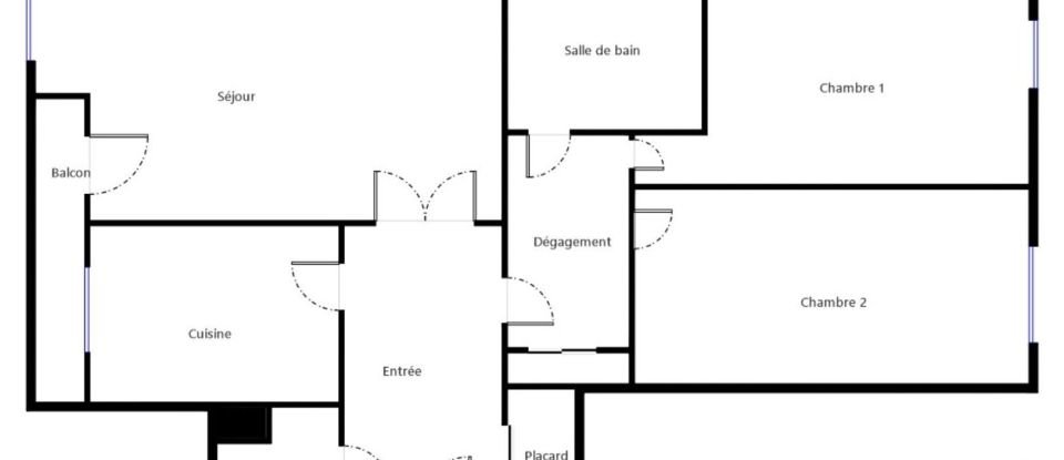 Appartement 3 pièces de 63 m² à Bondy (93140)