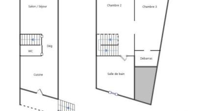 Duplex 3 pièces de 61 m² à Jonzac (17500)