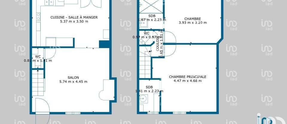 Maison 3 pièces de 76 m² à ORCHAISE (41190)