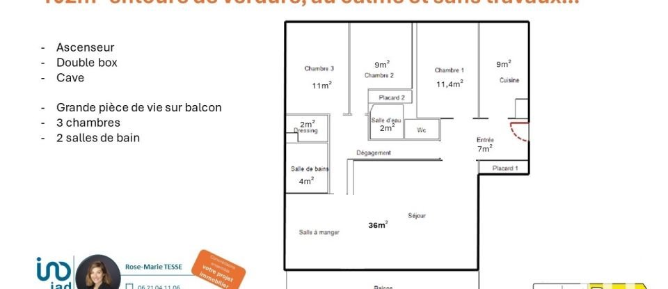 Apartment 5 rooms of 102 m² in Vaucresson (92420)