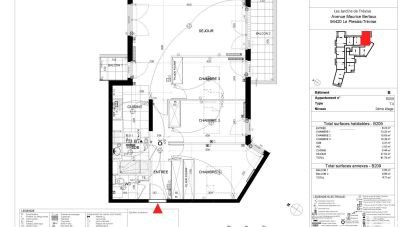 Apartment 4 rooms of 82 m² in Le Plessis-Trévise (94420)