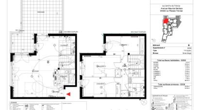 Apartment 4 rooms of 98 m² in Le Plessis-Trévise (94420)