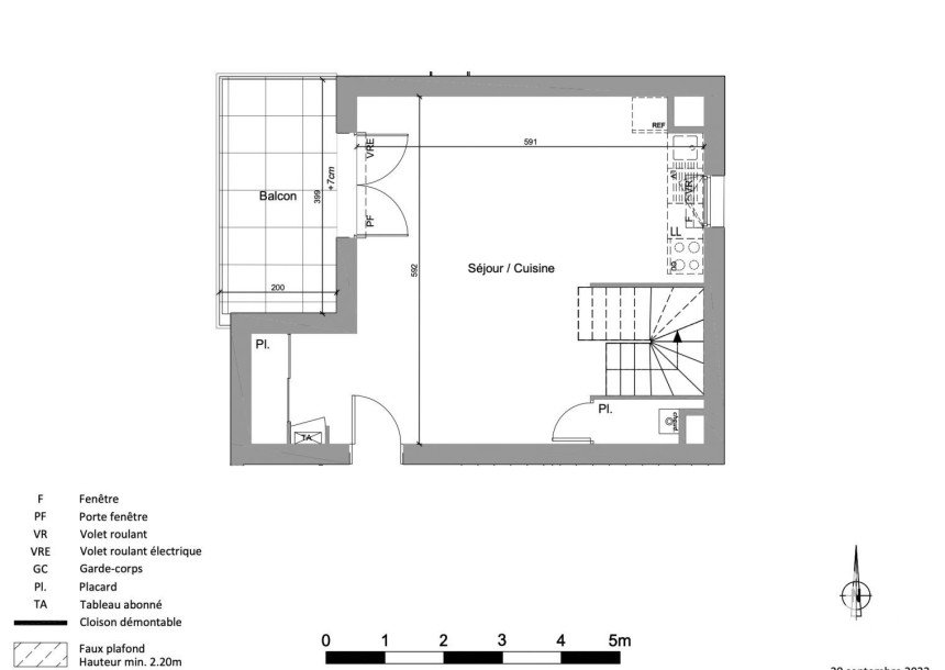 Apartment 4 rooms of 72 m² in Jassans-Riottier (01480)