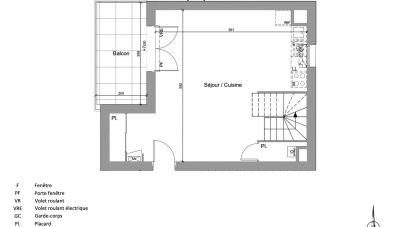 Apartment 4 rooms of 72 m² in Jassans-Riottier (01480)