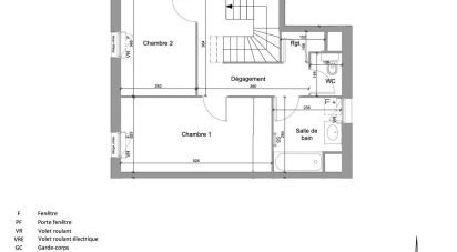 Apartment 3 rooms of 63 m² in Jassans-Riottier (01480)