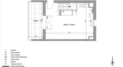 Apartment 3 rooms of 63 m² in Jassans-Riottier (01480)