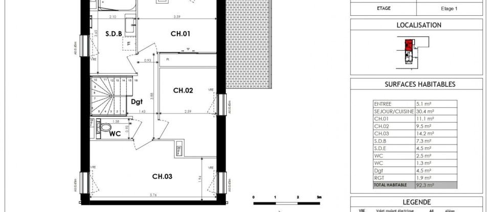 Maison 4 pièces de 92 m² à Dinard (35800)