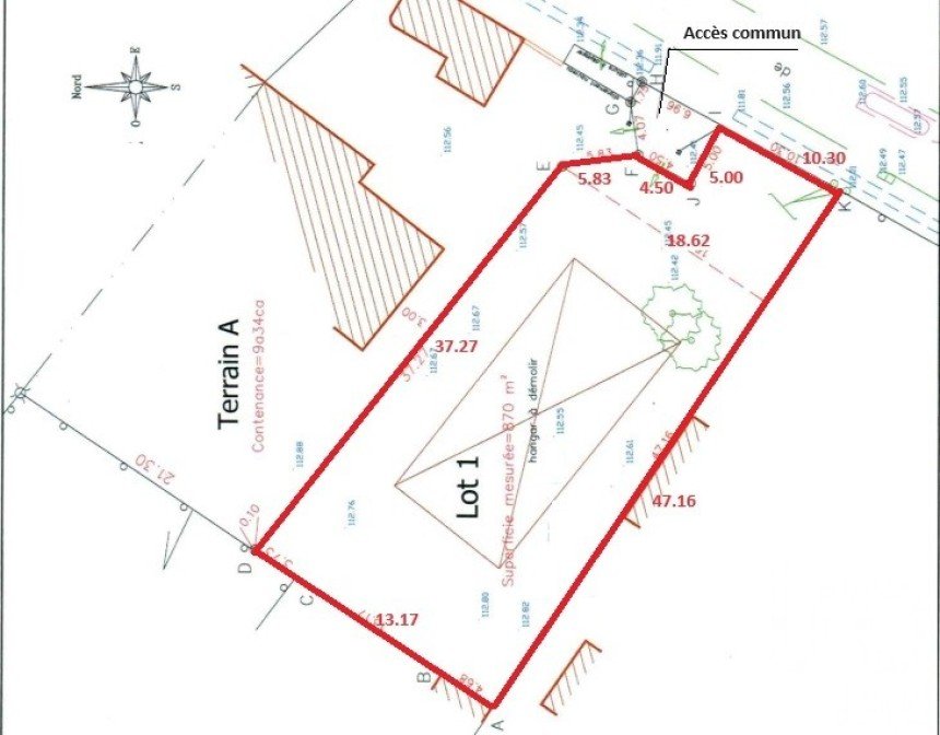Terrain de 870 m² à Chécy (45430)
