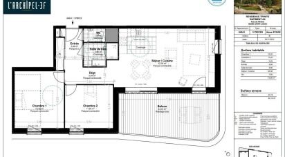 Appartement 3 pièces de 73 m² à Saint-Louis (68300)