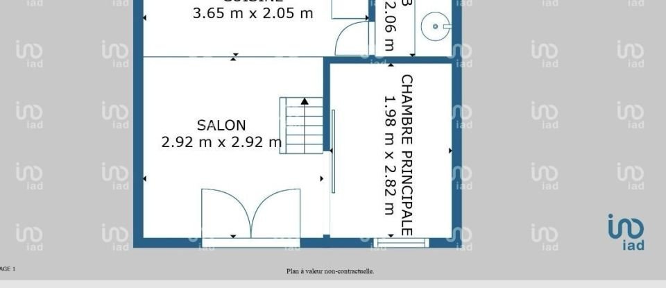 Maison 2 pièces de 25 m² à SAINT-PIERRE-LA-MER (11560)