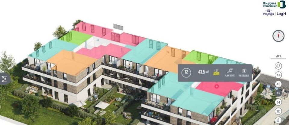 Appartement 2 pièces de 44 m² à Les Clayes-sous-Bois (78340)