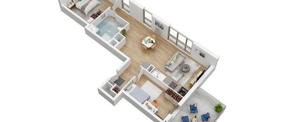 Appartement 3 pièces de 61 m² à Les Clayes-sous-Bois (78340)