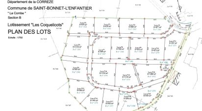 Land of 877 m² in Saint-Bonnet-l'Enfantier (19410)