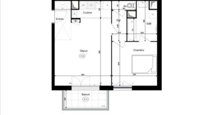 Appartement 2 pièces de 47 m² à Savigny-le-Temple (77176)