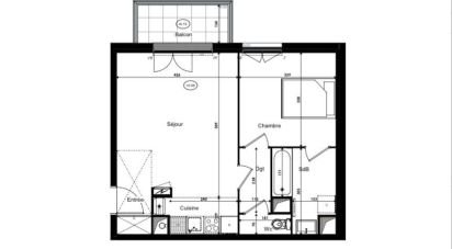 Appartement 2 pièces de 47 m² à Savigny-le-Temple (77176)