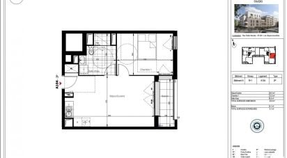 Appartement 2 pièces de 43 m² à Les Clayes-sous-Bois (78340)