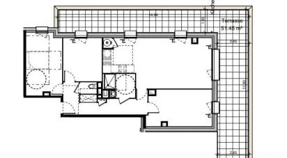 Apartment 4 rooms of 84 m² in Carpiquet (14650)