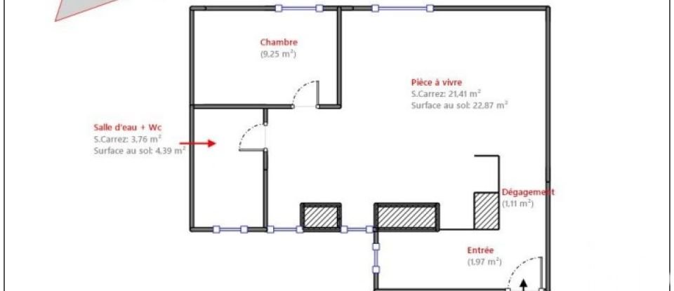 Apartment 2 rooms of 38 m² in Nîmes (30000)