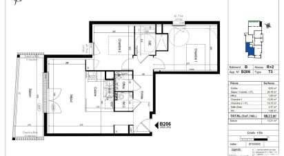 Apartment 3 rooms of 66 m² in Sarzeau (56370)