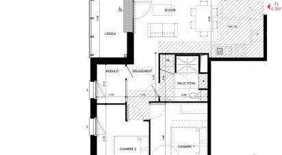 Appartement 3 pièces de 63 m² à Vernon (27200)