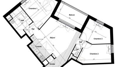Appartement 4 pièces de 71 m² à Saint-Germain-en-Laye (78100)