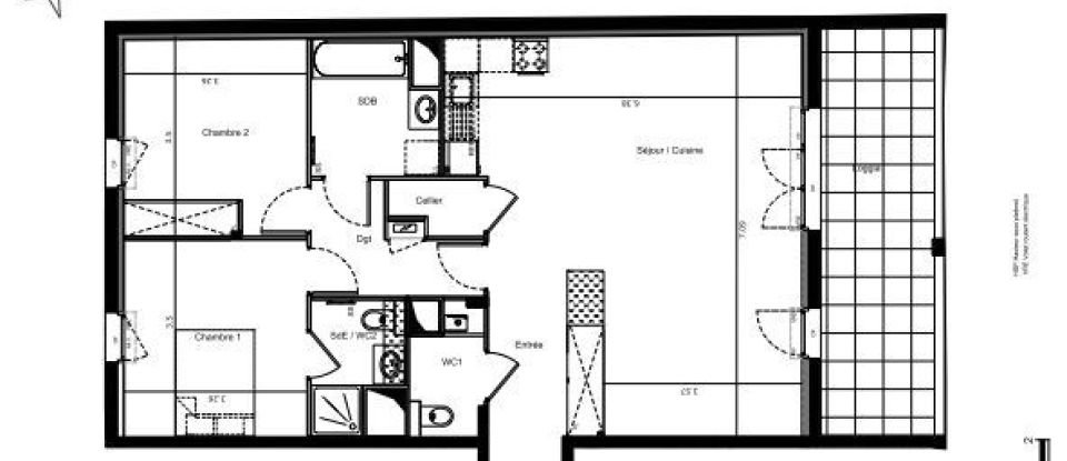 Appartement 3 pièces de 84 m² à Biscarrosse (40600)