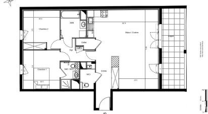 Apartment 3 rooms of 83 m² in Biscarrosse (40600)