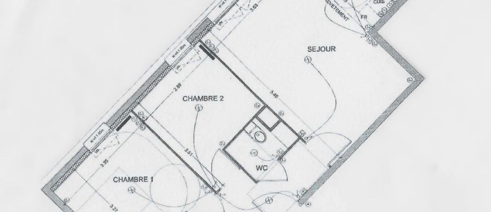 Apartment 3 rooms of 57 m² in Asnières-sur-Seine (92600)