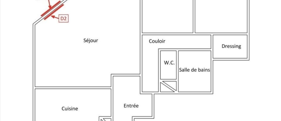 Apartment 3 rooms of 67 m² in Créteil (94000)