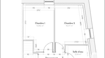 Duplex 3 pièces de 60 m² à Vallet (44330)